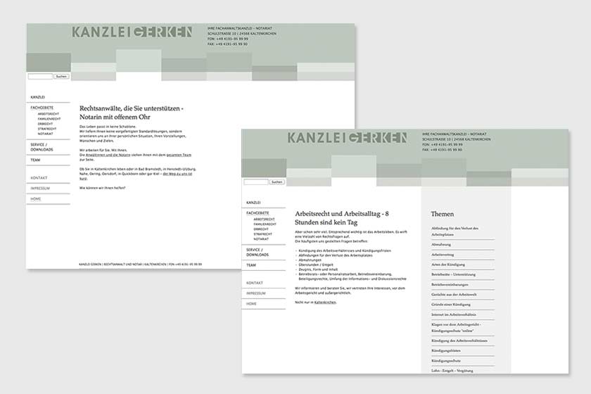 Webdesign Hamburg Kanzlei Gerken